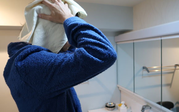 今治産やすらぎバスローブ