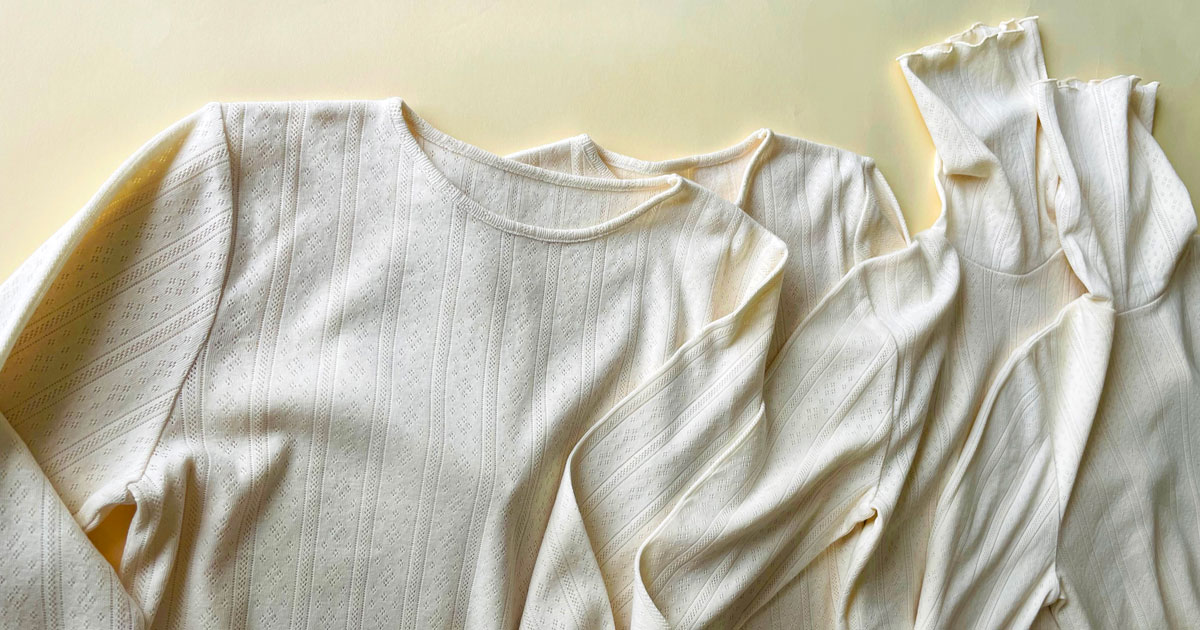 季節の変わり目に頼れる一枚。肌着で心地よく温度調節を